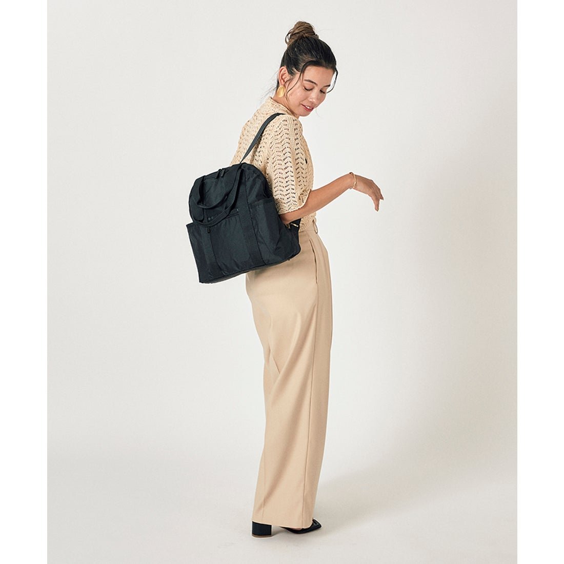 レスポートサック LeSportsac DOUBLE TROUBLE BACKPACK （リサイクルド